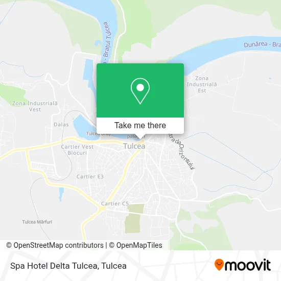 Spa Hotel Delta Tulcea map