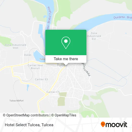 Hotel Select Tulcea map