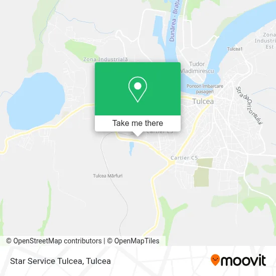 Star Service Tulcea map