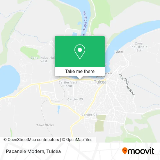 Pacanele Modern map