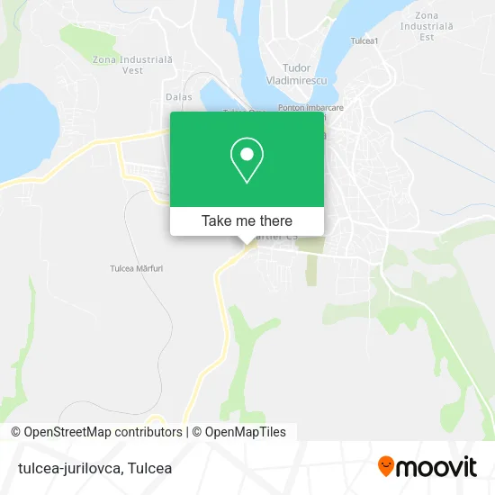 tulcea-jurilovca map