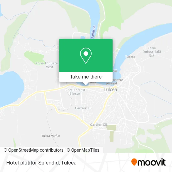 Hotel plutitor Splendid map