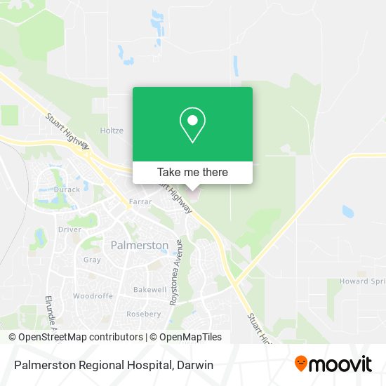 Palmerston Regional Hospital map