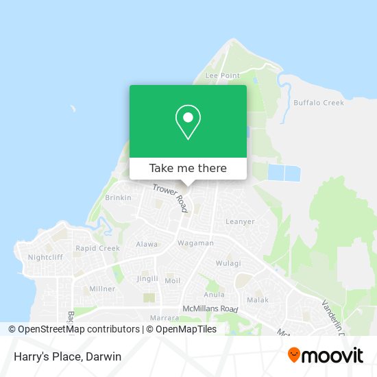 Harry's Place map