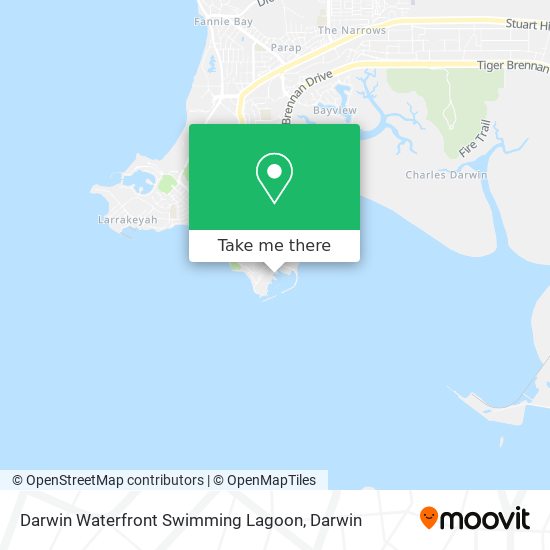 Darwin Waterfront Swimming Lagoon map