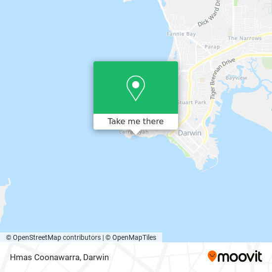 Hmas Coonawarra map