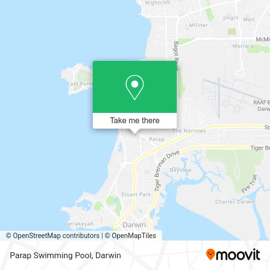 Parap Swimming Pool map