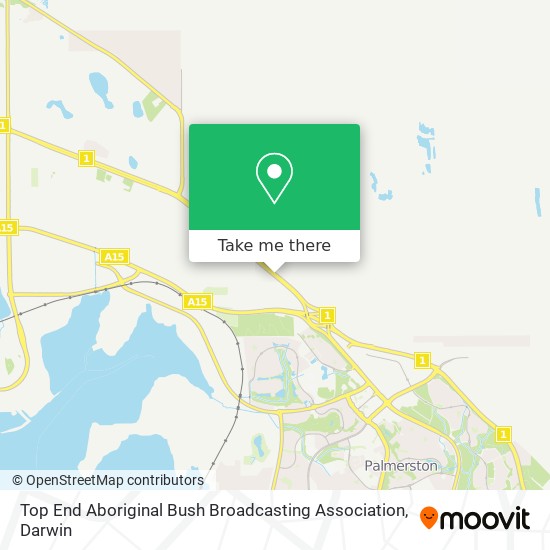 Top End Aboriginal Bush Broadcasting Association map