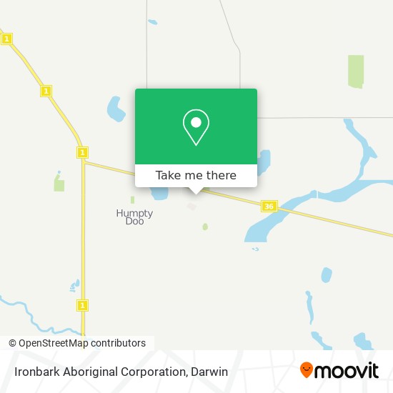 Ironbark Aboriginal Corporation map