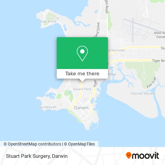 Stuart Park Surgery map