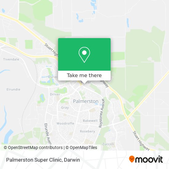 Palmerston Super Clinic map