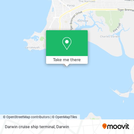 Darwin cruise ship terminal map