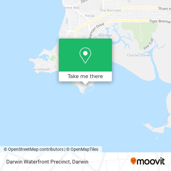 Darwin Waterfront Precinct map