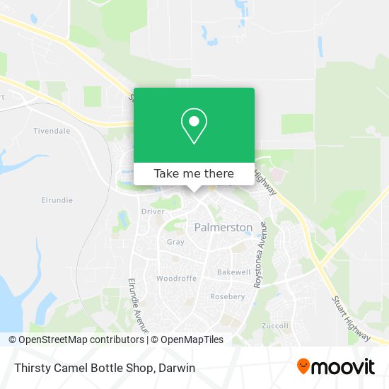 Thirsty Camel Bottle Shop map