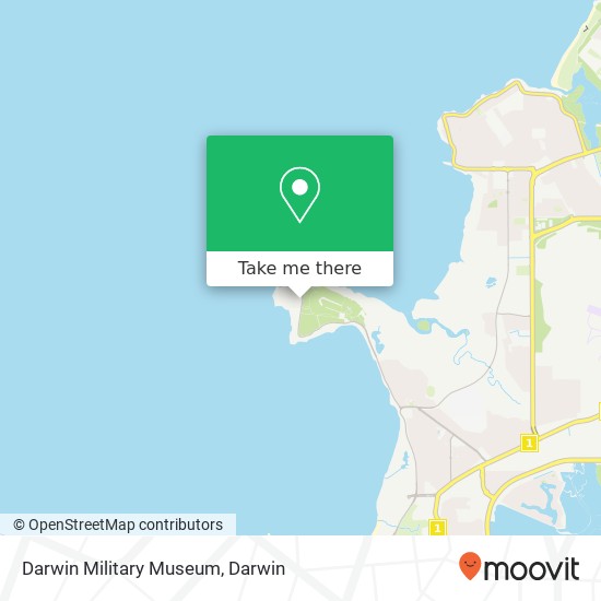 Darwin Military Museum map