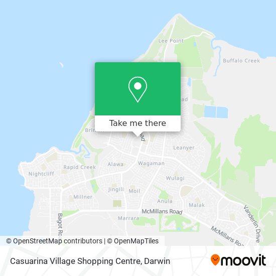 Mapa Casuarina Village Shopping Centre