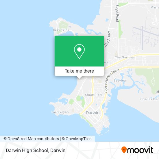 Darwin High School map