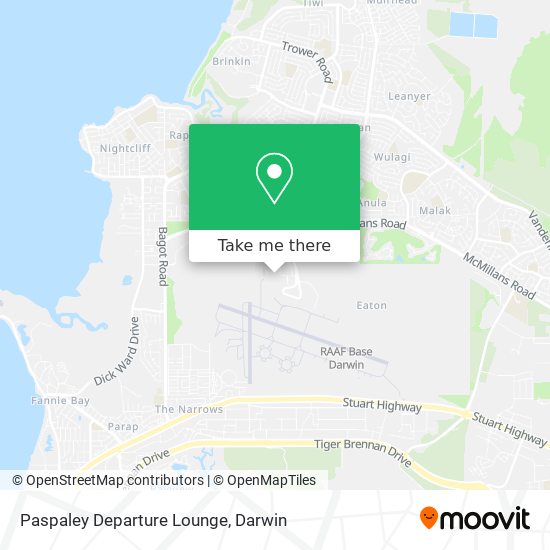 Paspaley Departure Lounge map