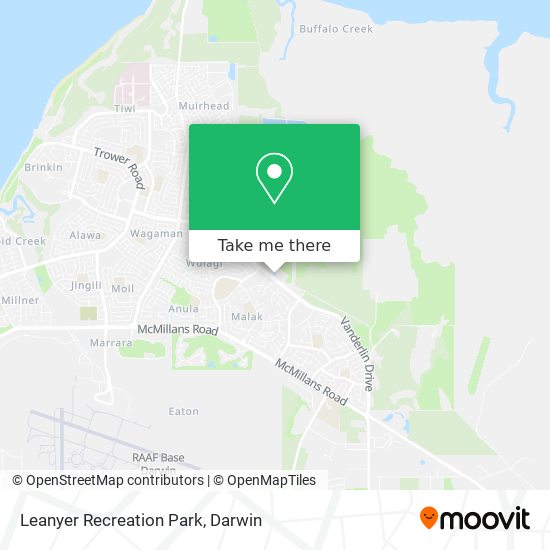 Leanyer Recreation Park map