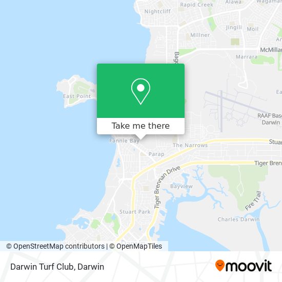 Darwin Turf Club map