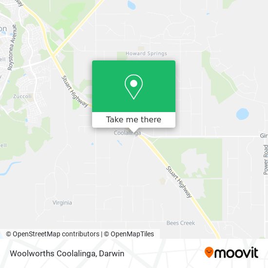 Woolworths Coolalinga map