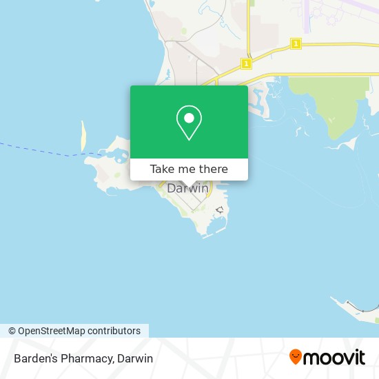 Barden's Pharmacy map