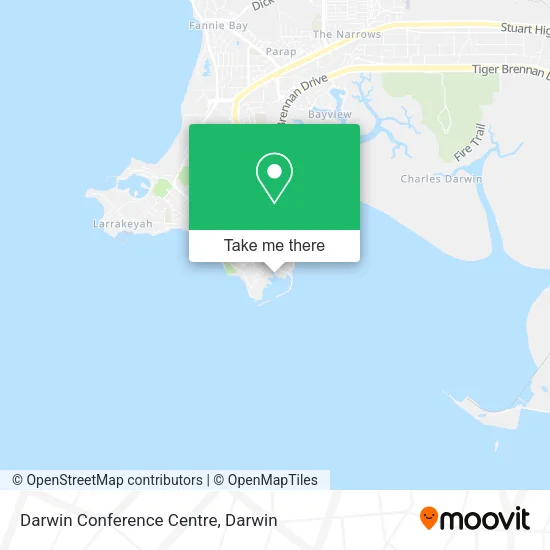Darwin Conference Centre map