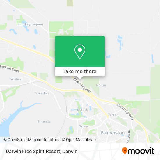 Darwin Free Spirit Resort map