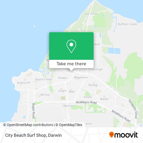 City Beach Surf Shop map