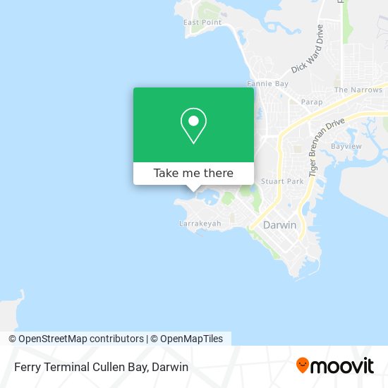 Mapa Ferry Terminal Cullen Bay