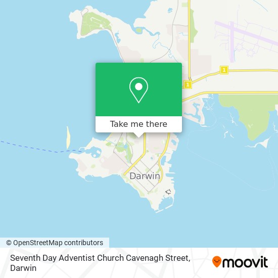 Seventh Day Adventist Church Cavenagh Street map