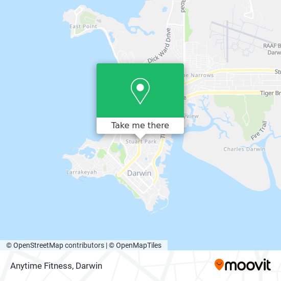 Anytime Fitness map