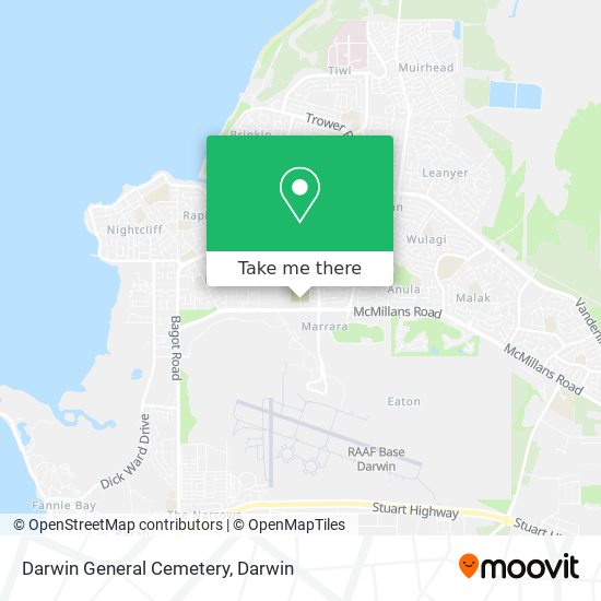 Mapa Darwin General Cemetery