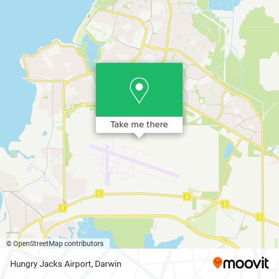 Hungry Jacks Airport map