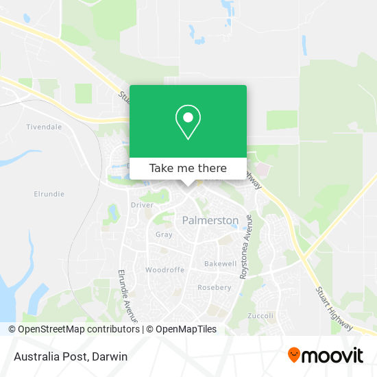 Mapa Australia Post