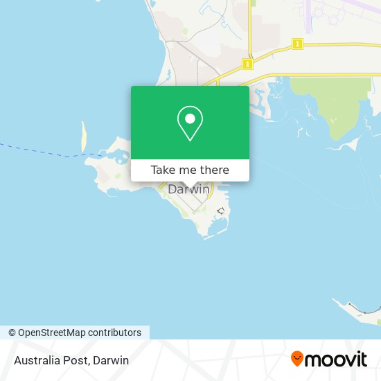 Australia Post map