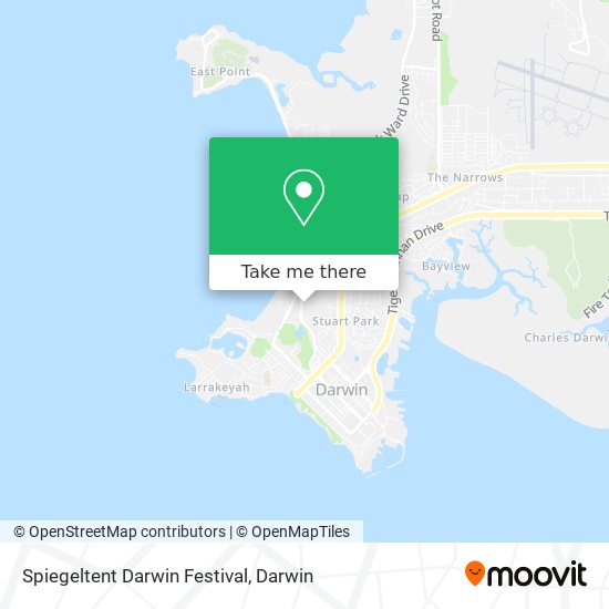 Spiegeltent Darwin Festival map