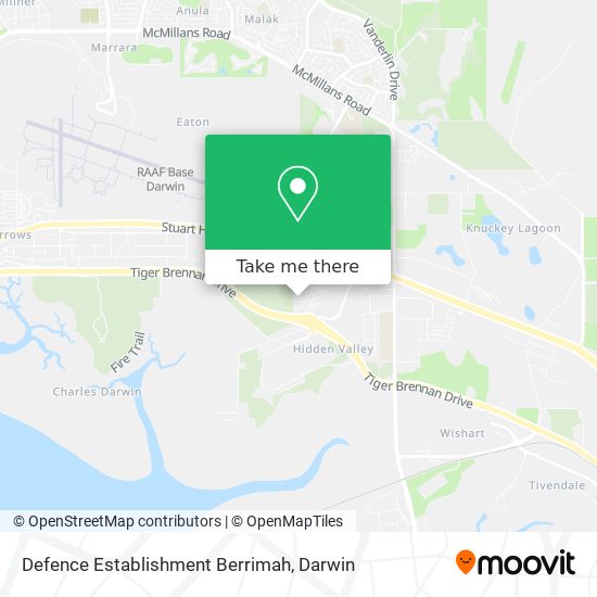 Defence Establishment Berrimah map