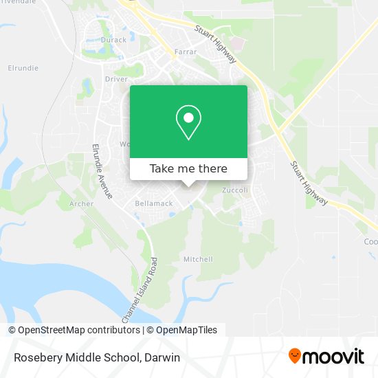 Mapa Rosebery Middle School