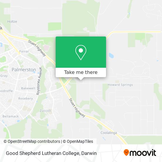 Mapa Good Shepherd Lutheran College