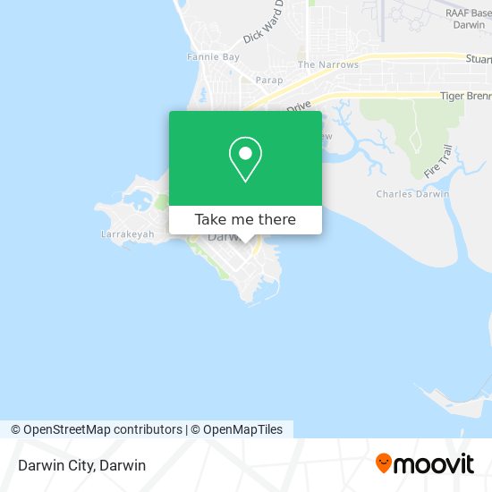 Mapa Darwin City