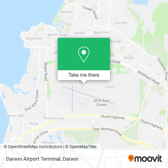 Darwin Airport Terminal map