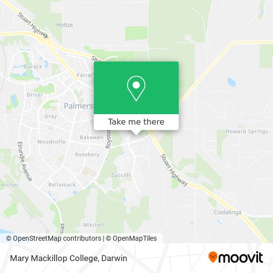 Mary Mackillop College map