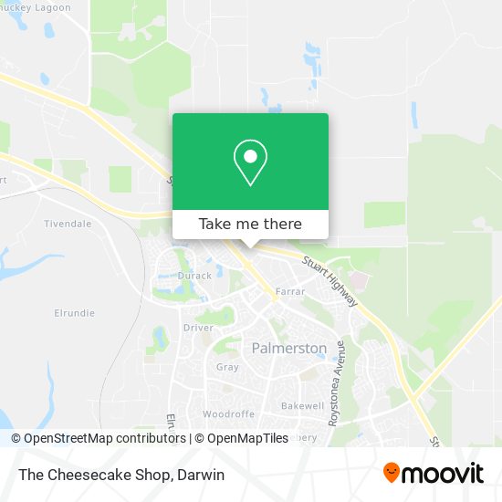 The Cheesecake Shop map