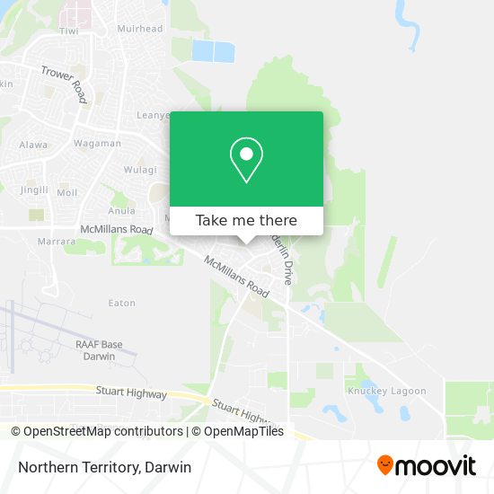 Northern Territory map