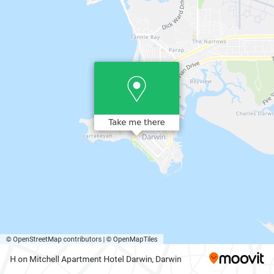 H on Mitchell Apartment Hotel Darwin map