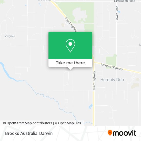 Brooks Australia map