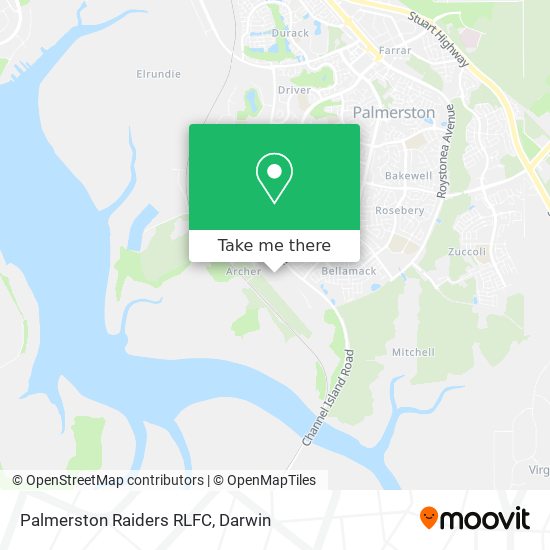 Palmerston Raiders RLFC map