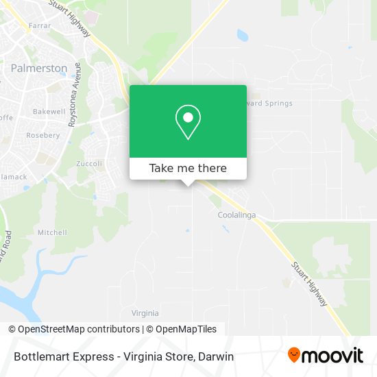 Bottlemart Express - Virginia Store map