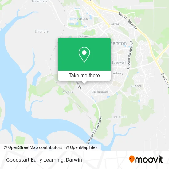 Mapa Goodstart Early Learning